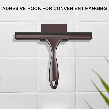 SetSail Squeegee for Shower Glass Door Stainless Steel Shower Squeegee for Glass Doors All-Purpose Window Squeegee for Car Windshield Cleaning 10 Inches