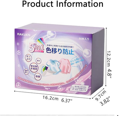 Fragrance Free Dye Catcher Sheets for Laundry - 90 Count, Color Grasper & Dye Guard, Prevents Color Bleeding & Transfer, In-Wash Sheets Essential for Protecting Clothes (3, 90OZ)