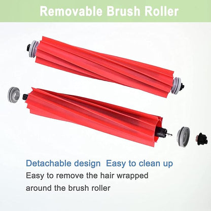 Roborock Compatible Replacement Parts Compatible with Roborock S7 S7+ S7 MaxV, S7 MaxV Plus T7S T7 plus T7S plus Robot Vacuum, 2 Roller Brush, 4 Filter, 6 Side Brush, 4 Mop Cloth