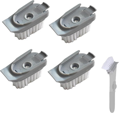 Dish Brush Refills Replacement Heads Compatible with Scrub Daddy Dish Wand，Replacement Brush Cleaning Heads for Soap Dispensing Brushes 4pcs