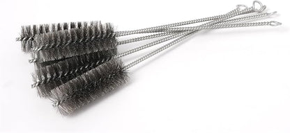 12 Inch Pipe Cleaning Brush Set with Stainless Steel Bristles, Steel Wire Tube Brush Kit for Auto Parts Polishing, Machining, Bottles, Tubes, Etc.（30mm-5pcs）