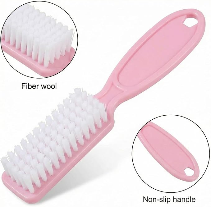 Patelai 3 Pieces Neck Duster Brush Barber Hair Blade Clipper Soft Nylon Trimmer Shaver Razor Cleaning with Storage Bag for Hair Styling (Pink)