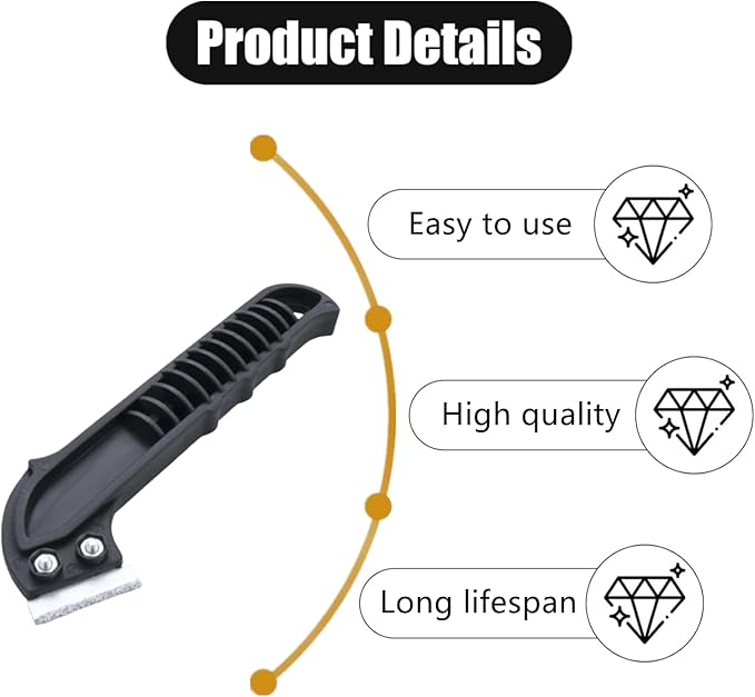2 Pcs Grout Removal Tool Professional Grout Scraping Rake Tool Grout Remover Carbide scraper for Tile Cleaning, Grouting Tool,Ideal for DIY and Professional Use, Grout Rake Scraping Tool(Black)