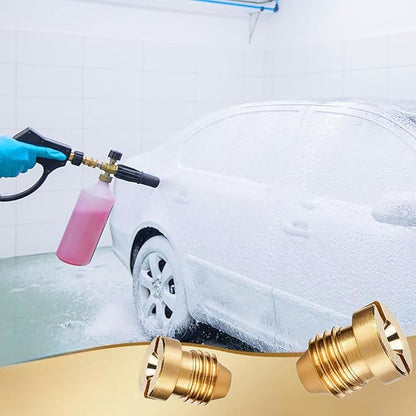 1.1 mm Foam Cannon Orifice Nozzle Tips, 1.1mm Universal Connector for Foam Sprayer, Washer Replacement Nozzles, Precision Foam Cannon Orifice for Car Wash and Garden Hose Use(2Pcs)