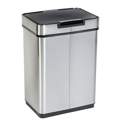 Honey-Can-Do 50L SS Sensor Trash Can TRS-08414 Silver