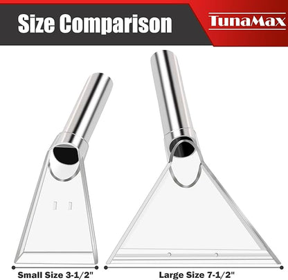TunaMax Universal Work with All Shop Vacs Clear Extractor Attachment with 1-1/4" & 1-7/8" & 2-1/2" Adapters for Upholstery & Carpet Cleaning & Auto Detailing, Wet/dry Vacuum Extraction Accessory