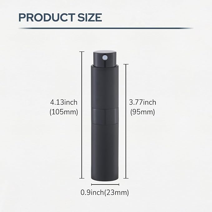 Fusupak Perfume Atomizer Travel Bottle Refillable: Cologne Sprayer Portable for Men - Mini Spray Empty for Refill - 8ml Small Size Purple