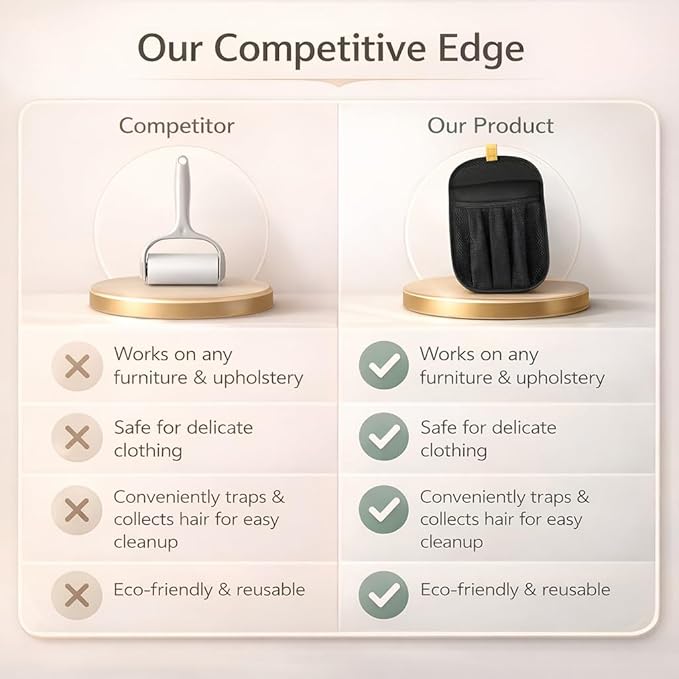 2 PCS Upgraded Pet Hair Removal Gloves with Snug Elastic Wrist Electrostatic Five-Finger Reusable Fur Remover for Cats & Dogs, Effortless Cleaning Tool for Couch, Carpet, Clothing & Car Seats