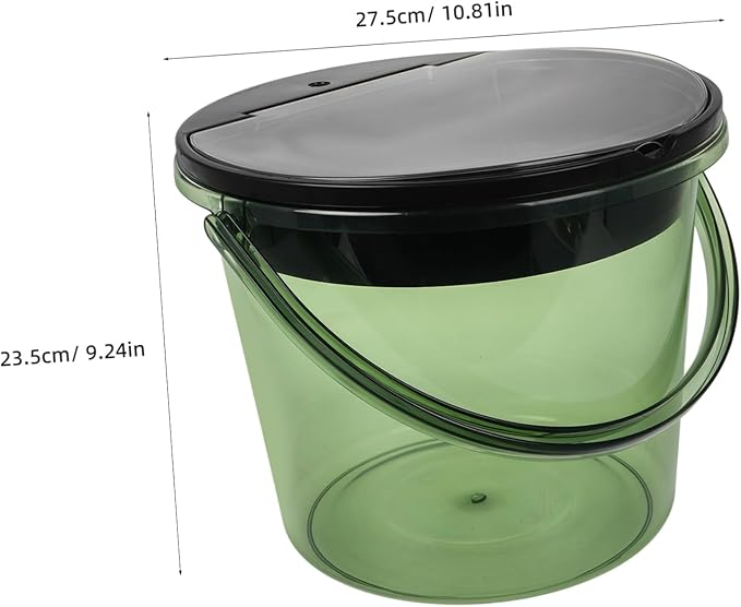 MAGICLULU Trash Can Tea Dregs Bucket Lid Food Waste Bin for Kitchen Grounds Waste Bin for Countertop Sturdy Design