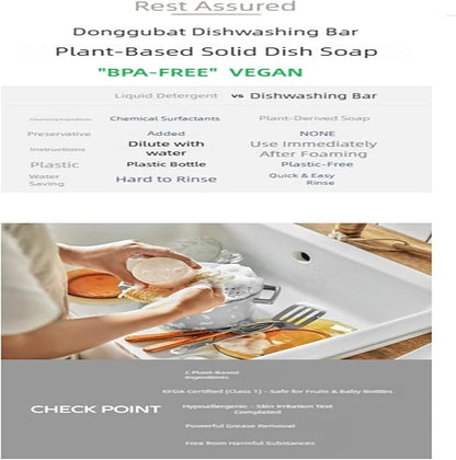 bomramtrove Zero Waste Home Starter Kit - Plant-Based Dish Soap Bar, Corn Scrubber, Bamboo Toothbrush, K-Beauty Mitt, Bio-PE Gloves - 13-Piece Eco Bundle, Plastic-Free Packaging, BPA Set