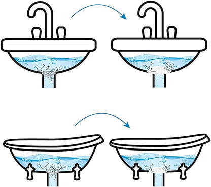 Evriholder Hairstopper 1pk, Plastic Drain Protector for Bathtubs & Showers, Pack of 1