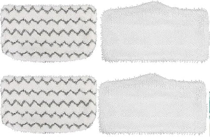 4 Pack Steam Mop Replacement Pads, Durable Microfiber Mop Pads Compatible with Shark S1000/S1000A/S1000C/S1000WM/S1001C, Washable Pads for Pet Owners and Families with Kids