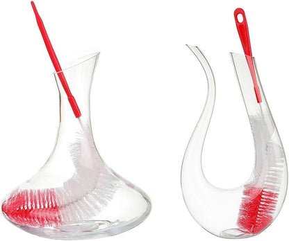 ALINK 16 inch Extra Long Red Bottle Cleaning Brush Cleaner for Washing Narrow Neck Beer/Wine/Thermos/Sport Well, Brewing Bottles, Hummingbird Feeder