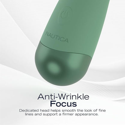 Nautica PC130 Sonic Facial Cleansing Brush Made with Ultra Hygienic Soft Silicone, Waterproof and Rechargeable Face Scrub Brush for Men & Women - (Pond)
