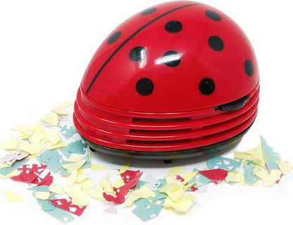 allydrew Cute Portable Mini Vacuum Cleaner for Home and Office, Ladybug