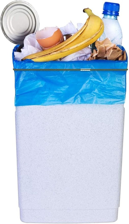 Garbage Can Bands Fits 13 to 30 Gallon Trash Cans, 3 Pack Durable Trash Can Bag Holder Bands with Strong Elasticity, Homewares Litter Box Bands Good for Home Office School, Trash Can Bands Set, Black