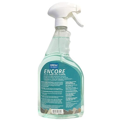 COREtec ENCORE 03Z76 Floor Cleaner Care for Luxury Vinyl Flooring Ready To Use 32oz Spray Bottle (Green) (32 Oz)