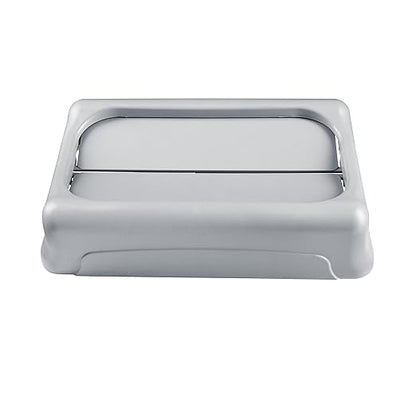 Rubbermaid Commercial Products SLIM JIM Swing Lid for Use with 16/23 GAL Vented Slim Jim Containers, for Kitchens/Classrooms/Offices/Back of House, Black