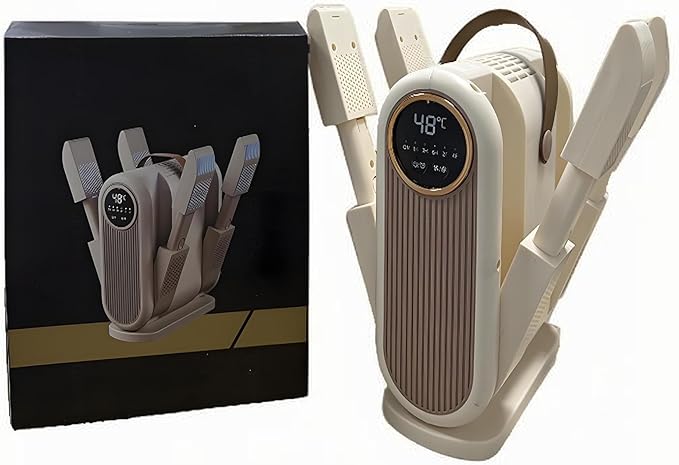 Portable Boot Dryer 360° without dead angles, 4 times stronger wind speed Shoe Deodorizer Machine For Sneakers, Shoes, Gloves