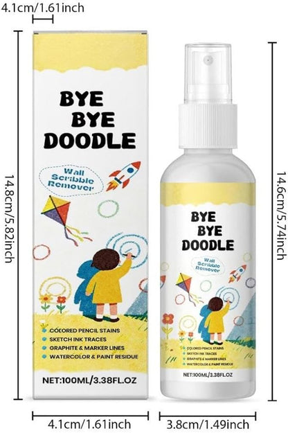 Crayon Remover for Walls- Instant Cleaning for Marker, Ink & Graffiti Stains on Wall - Safe for Painted, Whiteboard, Wallpaper - Quick Stain Remover for Home Playroom/Classroom (3)