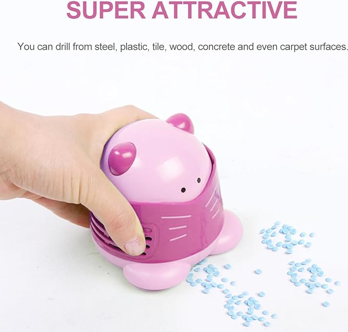 Mini Desktop Vacuum Cleaner Cross Stitch Embroidery Diamond Art Painting Accessories (Extractor - Pink)