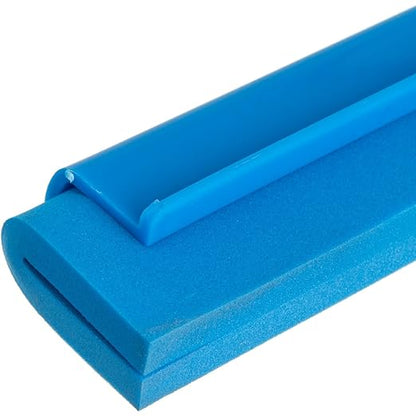 Commercial Double Foam Squeegee, 24", Synthetic Rubber/Polypropylene (Pack of 6)