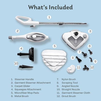 Steam & Go 10-in-1 Multi-Surface Steam Mop - Deep Clean with Heat