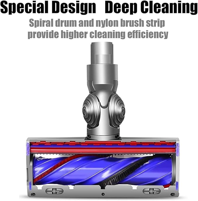 Compatible for Dyson，V7 V8 Vacuum Cleaner Anti Entangleme Direct Drive Cleaner Head, Motorhead Cleaner Head Brush Turbine Tool