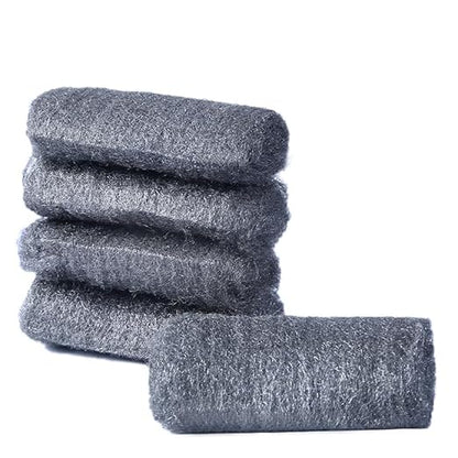 Steel Wool Grade # 00 - Very Fine Grade - 16 Pads Multi-use for Buffing, Polish, Removing Grease, Cleaning Metal, Multi-Purpose (#00-16 Pads)