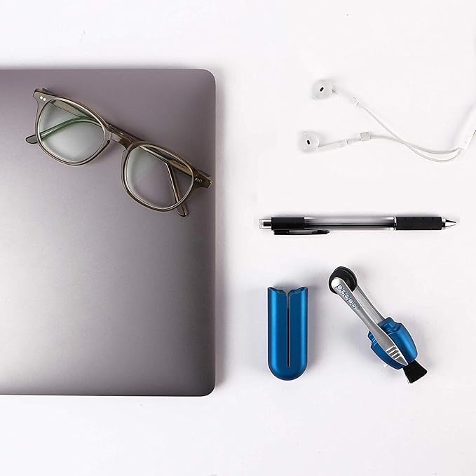 Peeps Glasses Cleaner - for Eyeglasses, Reading Glasses, and More - Lens Cleaner with Carbon Microfiber Tech-Injected Purple-3 Count (Pack of 1)