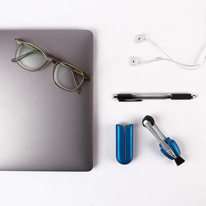 Peeps Glasses Cleaner - for Eyeglasses, Reading Glasses, and More - Lens Cleaner with Carbon Microfiber Tech-Injected Red-3 Count (Pack of 1)