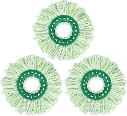 Mop Head Replacement for Libman Tornado Spin Mop System, Resuable Microfiber Mop Refill Pad, Easy to Replace, Machine Washable（3 Pack）