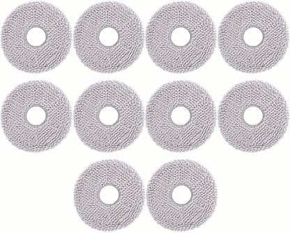 10pcs Mop Pads for ECOVACS DEEBOT X1 Omni/X1 Turbo/T20 Omni/T10 Omni/X2 Omni/T30S/N30 Pro Omni/N30 Omni/T30S AI/T30S Pro/T30S CARE/T50 OMNI/T50 PRO OMNI/T50 MAX PRO OMNI/Yeedi m12 pro+ Deebot Mop Pads