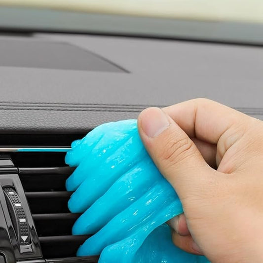 3 bags Reusable Car Cleaning Gel Slime Putty - Strong Adhesive Dust Cleaner for Auto Vents, Interior, Keyboards & Electronics