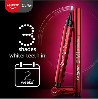 Colgate Visible White Teeth Whitening Pen, Teeth Stain Remover to Whiten Teeth Leave On Teeth Whitening Treatment with Active Oxygen Technology, Whitens Teeth in 14 Days 13g/0.5oz