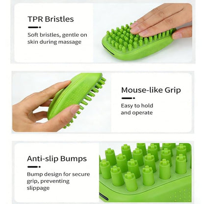 5Pcs Pet Shower & Bath Supplies Dog Shampoo Brush Set All in One Grooming Kit Fast Dry Dog Bathrobe Spa Massage Scrubbing Brush Easy Clean Glove Microfiber Towel & Deshedding Glove