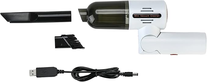 Mini Cordless Rechargeable Handheld Portable Vacuum Cleaner and Blower for Home, Office or Car Interior Use - Clean Computer, Keyboard, Drawer - 180 Degrees Rotatable Handle