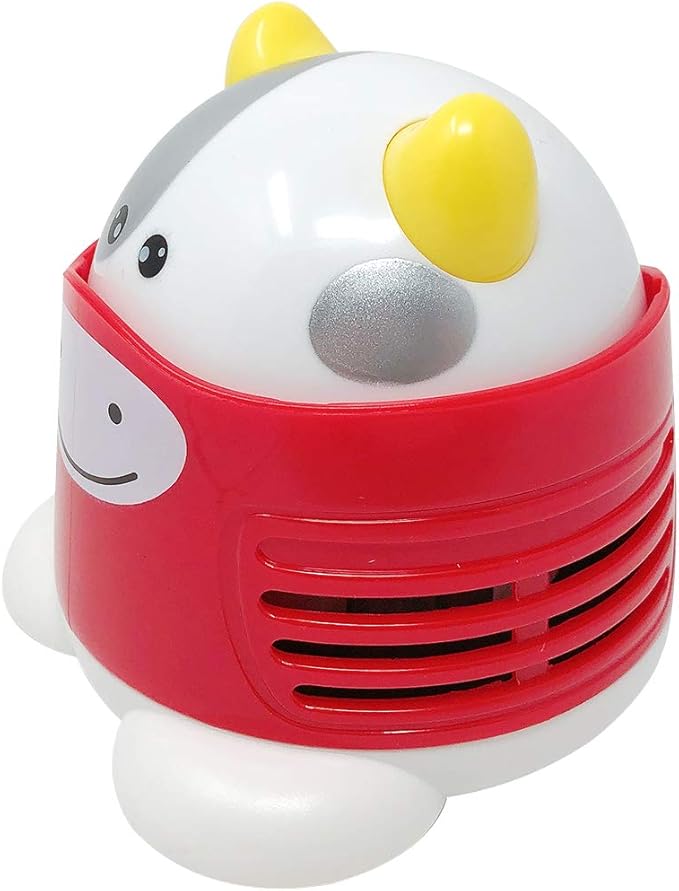 allydrew Cute Portable Mini Vacuum Cleaner for Home and Office, Cow
