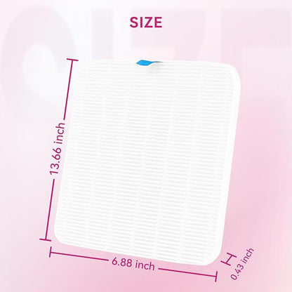 Makartt Nail Dust Collector Filter - Replacement Filter Reusable Dust Filter For Larina Nail Dust Collector Vacuum Fan Dust Nail Tool Attach 99% of Nail Dust Easy to Clean 2 Pack White