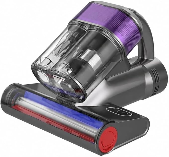 P820 Wired Mattress Vacuum Cleaner EU Plug,500W 18kPa UV Ultrasonic Negative Ion Bedding Neatness Care with Hot Air & Aromatherapy,LED Display