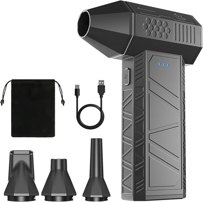 YOTON Compressed Air Duster 110,000 RPM, Cordless Electric Air Duster Replaces Canned Air Spray, Rechargeable 3-Gear Keyboard Cleaner, Air Blower for Computer, Electronics, Camera, Car & Outdoor
