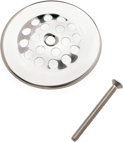 Plumb Pak PP826-64 Bathtub Dome Grid Strainer with Screw, 3", Polished Chrome (Pack of 2)