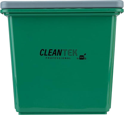 Restaurantware-Clean Tek Professional 6 Quart Cleaning Bucket, 1 Utility Pail with Handle - Heavy-Duty, Portable, Green Plastic Washing Pail, Perfect for Household, Outdoor, Car Wash and More