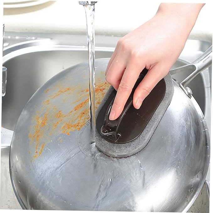 10pcs Portable Sponge Brush Heavy Duty Nano Carborundum Kitchen Cleaning Sponges for Effortless Grease and Dirt Removal and Reusable Cleaning Tools