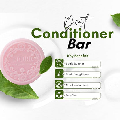 Anti Dandruff Shampoo and Conditioner Bar Set with Neem Tea Tree Oil for Itchy Scalp - Vegan Sulfate Free Solid Shampoo Bar - Zero Waste Hair Care All Hair Types