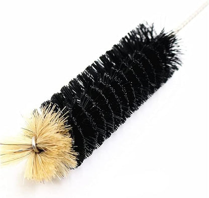 Long Bottle Brush, 17 in Bendable Cleaner Brushes for Cleaning Neck Beer Bottles, Wine, Baby Bottles, Water Bottles, Tumblers, Flask, Bird Feeder, Vase, Pipes and Brewing Supplies Black/1Pack