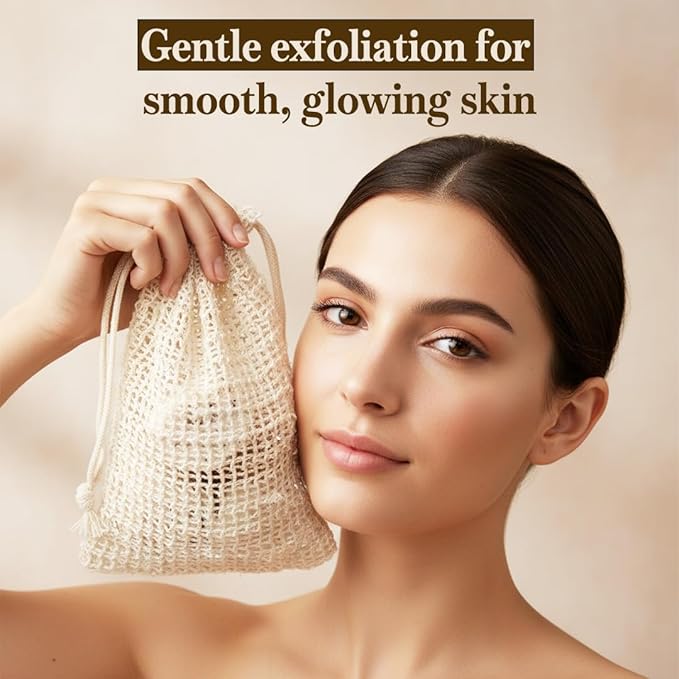 Natural Soap Saver Bag – Exfoliating Sisal Pouch for Bar Soaps