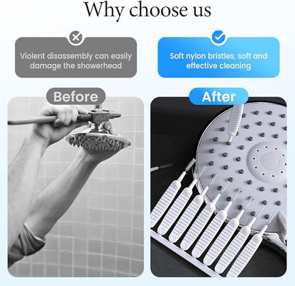 Shower Head Cleaning Brush for Small Hole, 2026 Upgrade Gap Hole Anti-Clogging Cleaning Brush, Multifunctional Shower Head Cleaning Brushes for Household Bathroom (50 Pcak)
