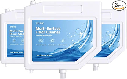 CPLIKE Floor Cleaning Solution Compatible with Dreame L10s Ultra Robot Vacuum Mop, L10S Ultra Detergent Refills, Multi-Surface Cleaner for Hard Floors, 10.14 Fl Oz (3 Pcs