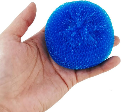 TIHOOD 30PCS Scrubbing Pads Non Scratch Dish Scrubber Round Scouring Pad Assorted Color Washing Scrubbers Kitchen Cleaning Tools Pot Scour for Household